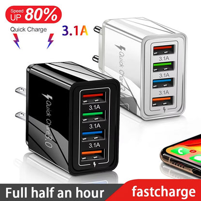 USB Charger Quick Charge 3.0 for Samsung Xiaomi Mi Tablets Mobile Phone Charger Adapter EU/US Plug Fast Charging