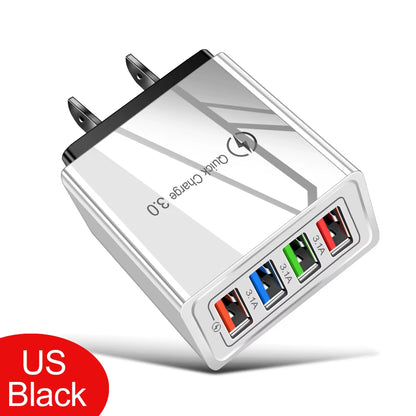 USB Charger Quick Charge 3.0 for Samsung Xiaomi Mi Tablets Mobile Phone Charger Adapter EU/US Plug Fast Charging
