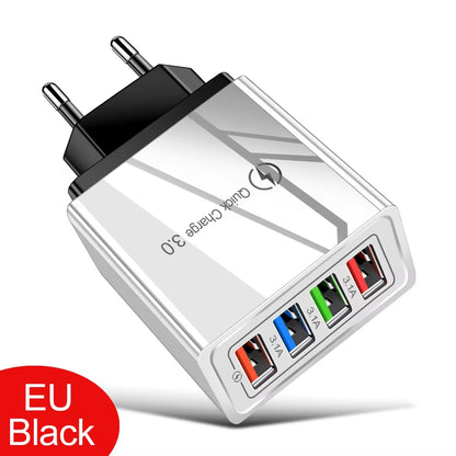 USB Charger Quick Charge 3.0 for Samsung Xiaomi Mi Tablets Mobile Phone Charger Adapter EU/US Plug Fast Charging