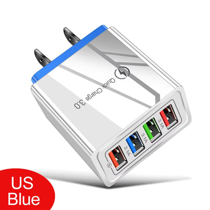 USB Charger Quick Charge 3.0 for Samsung Xiaomi Mi Tablets Mobile Phone Charger Adapter EU/US Plug Fast Charging