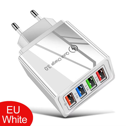 USB Charger Quick Charge 3.0 for Samsung Xiaomi Mi Tablets Mobile Phone Charger Adapter EU/US Plug Fast Charging